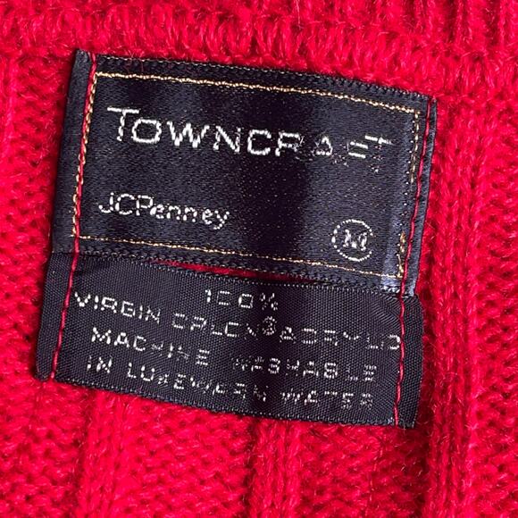 VINTAGE 70s Towncraft Scoop Neck Sweater Vest Size Medium - Picture 4 of 4